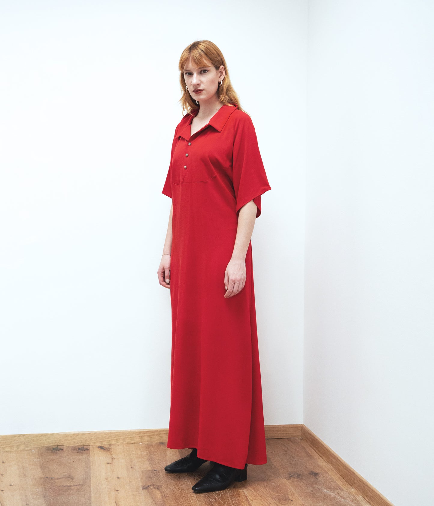 Maxi dress // red