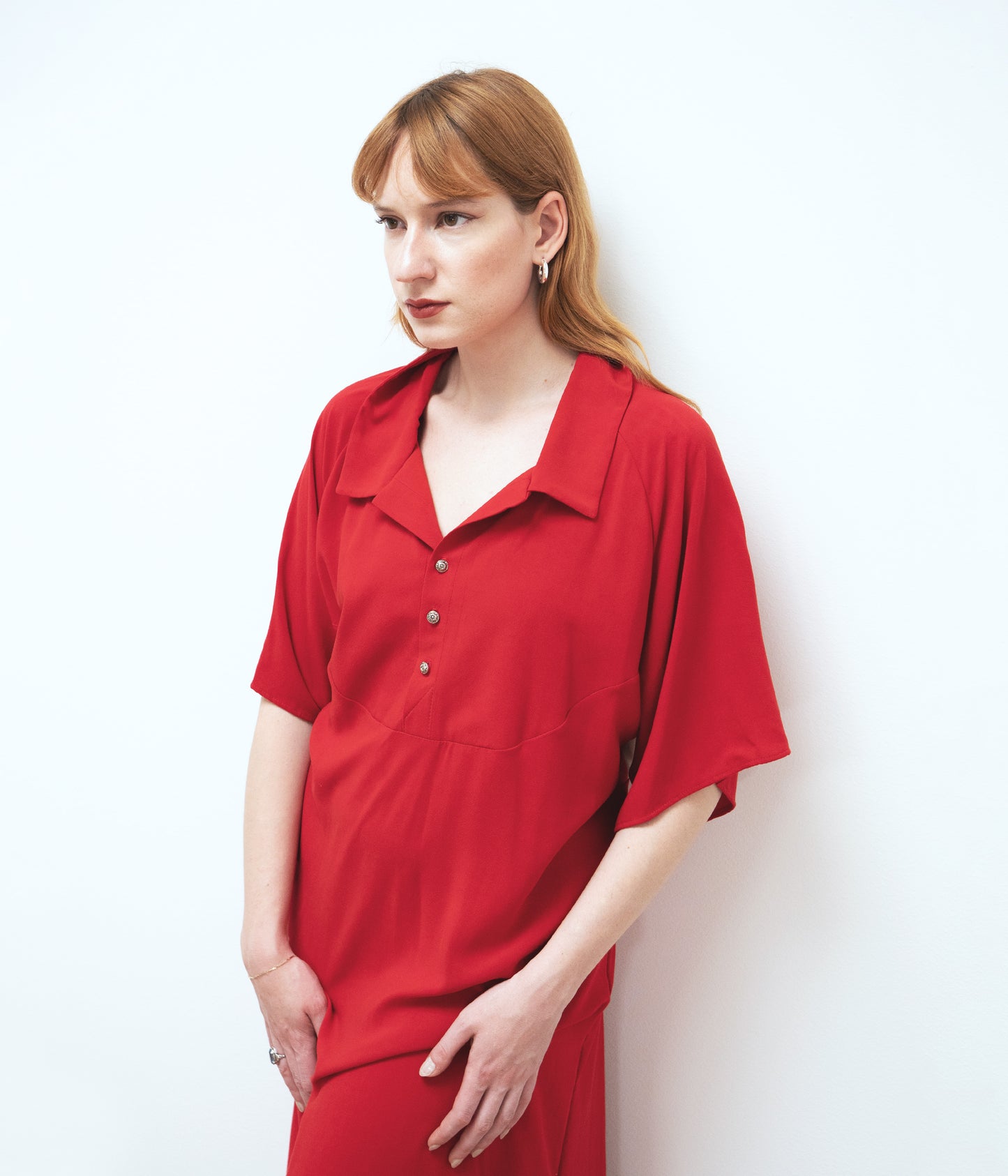 Maxi dress // red