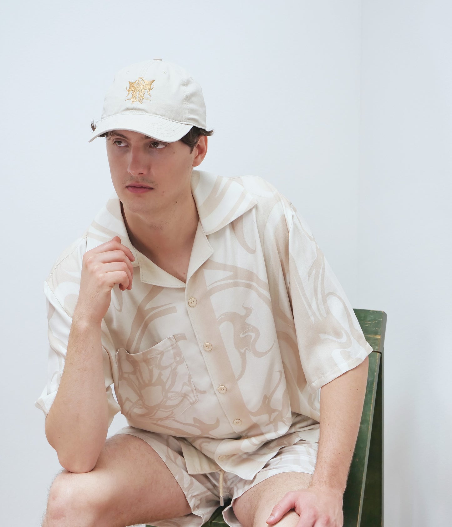 Print men's shirt // sand