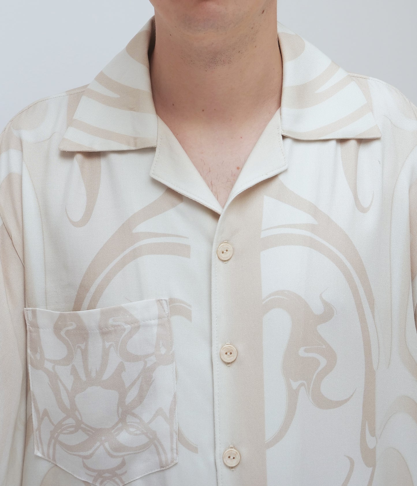 Print men's shirt // sand