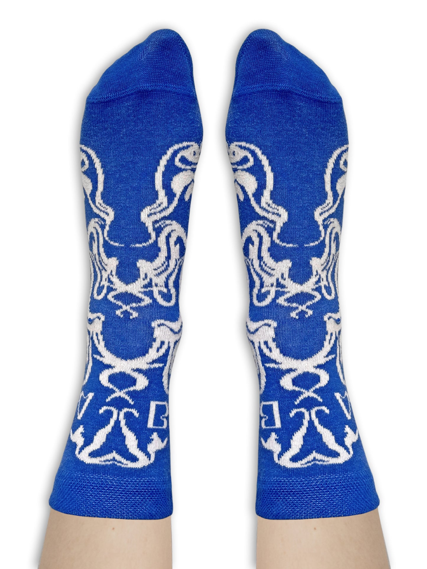 Charapé // blue-white socks