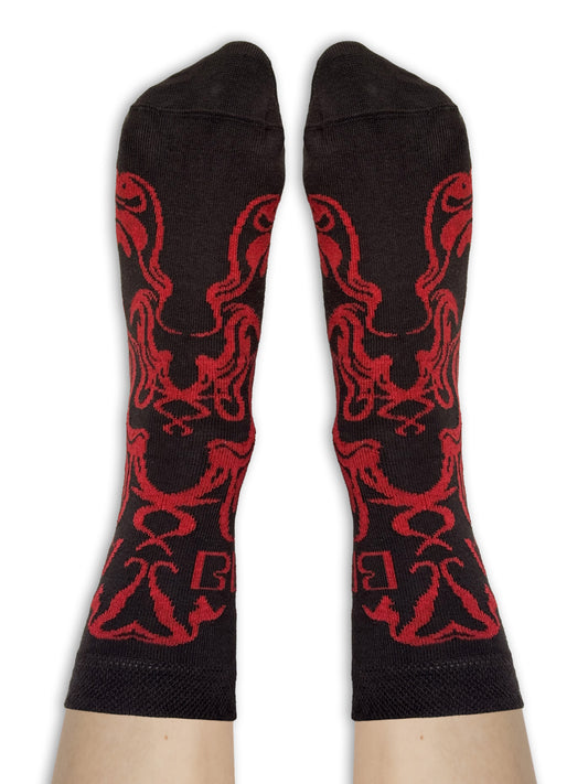 Charapé // brown-red socks