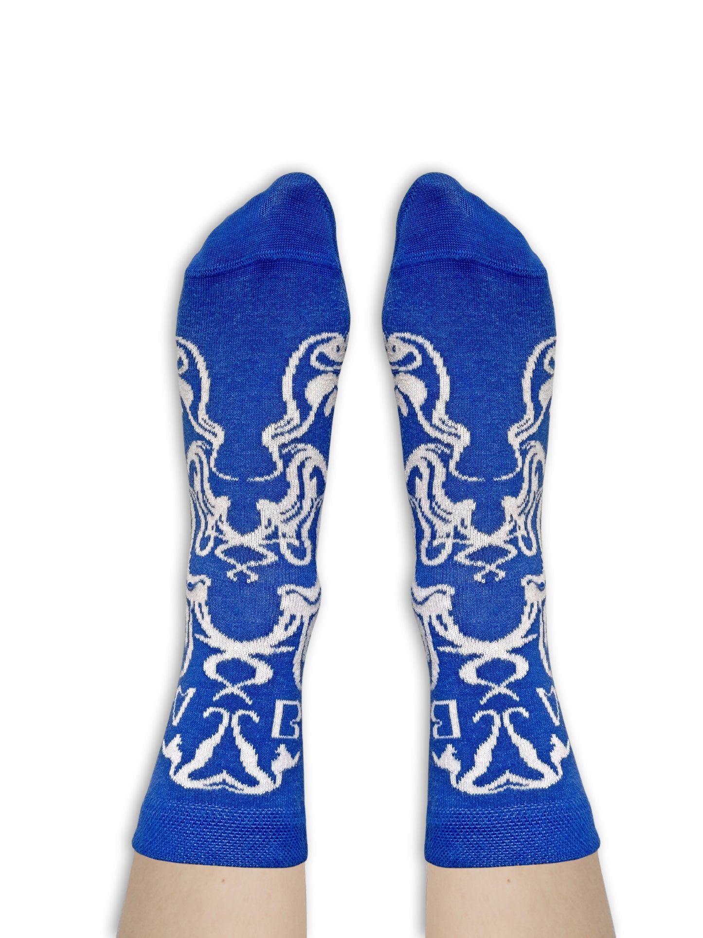 Charapé // blue-white socks