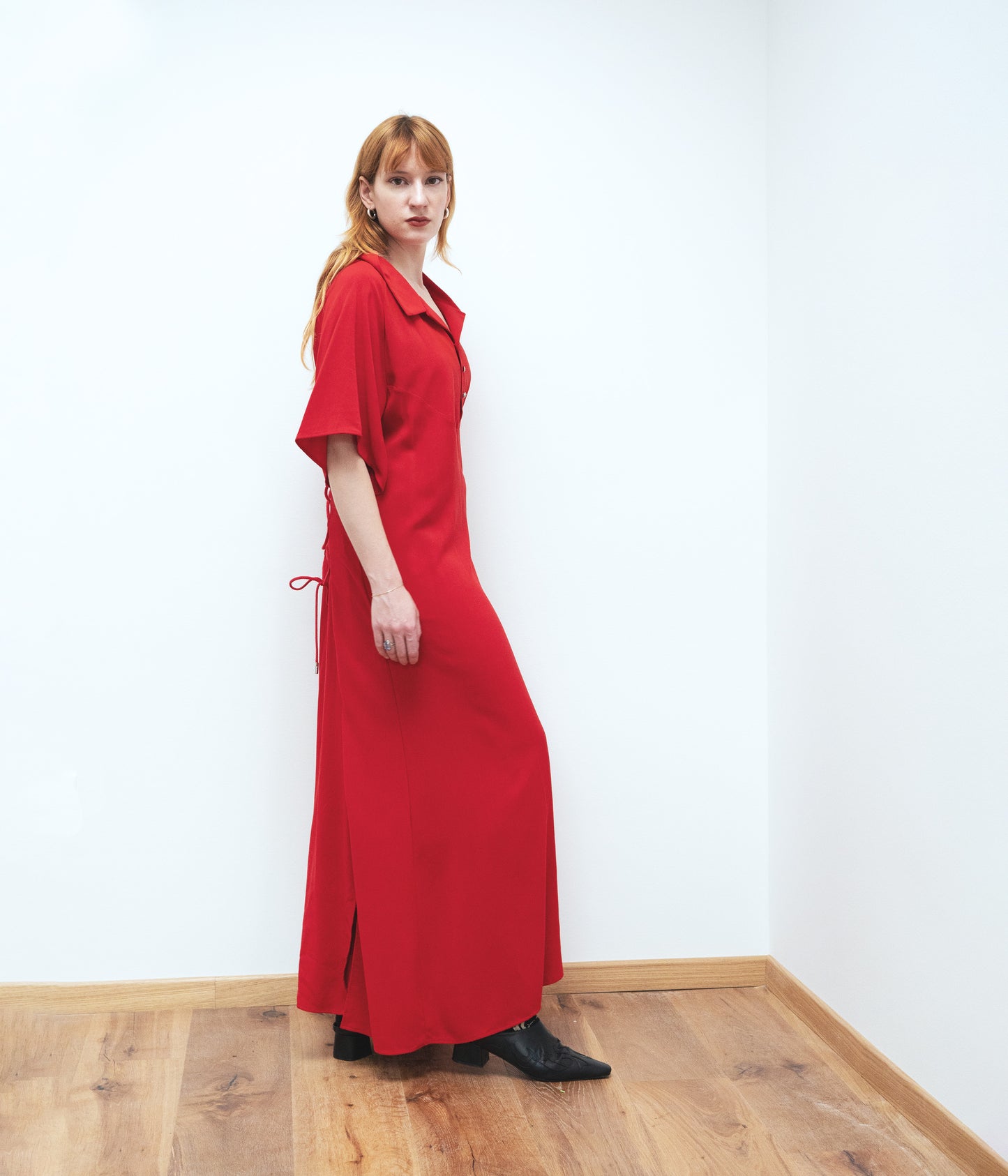 Maxi dress // red