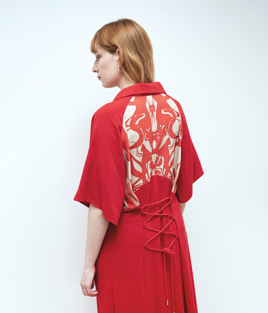 Maxi dress // red